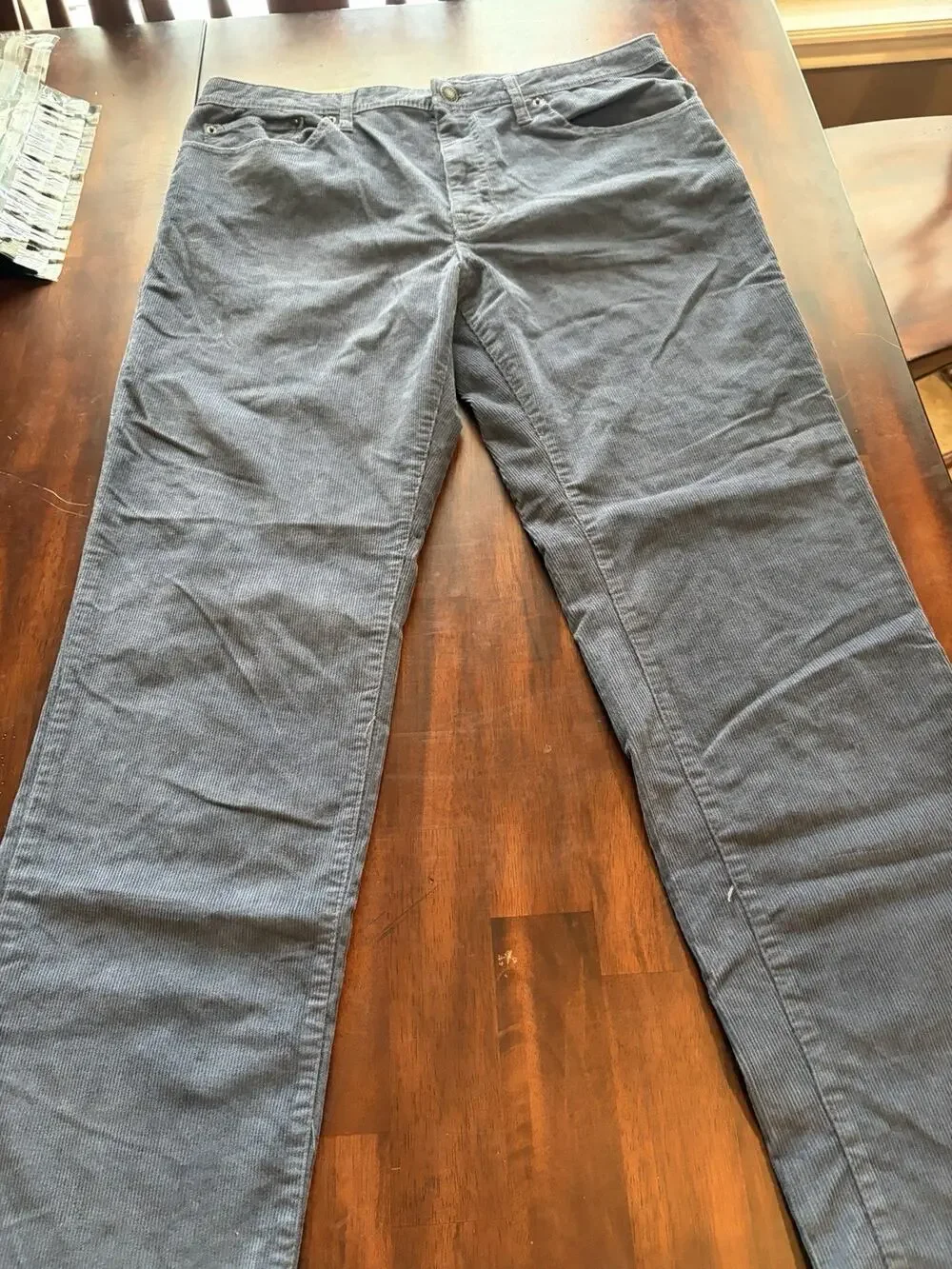 Goodfellow & Co Men’s 36x32 Gray Corduroy Pants Straight Fit 5 Pocket NWT